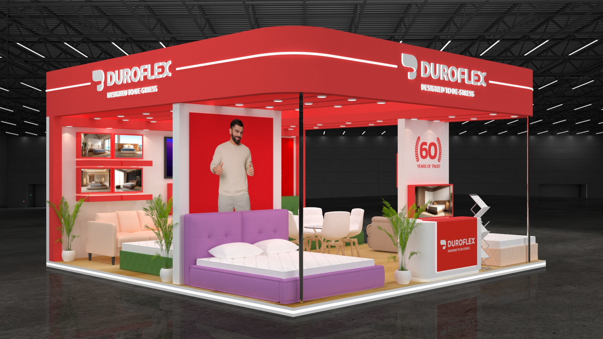 Duroflex Exhibition booth