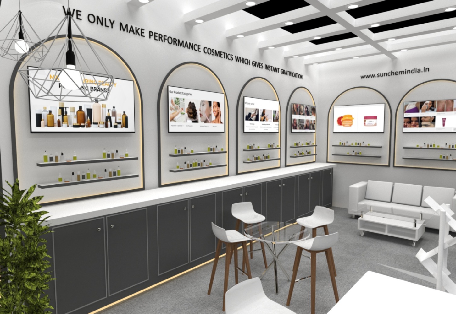 Sunchem Detail exhibition stand
